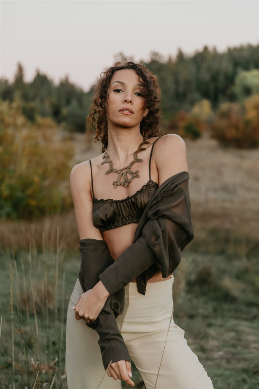 Luna Bralette - Licorice