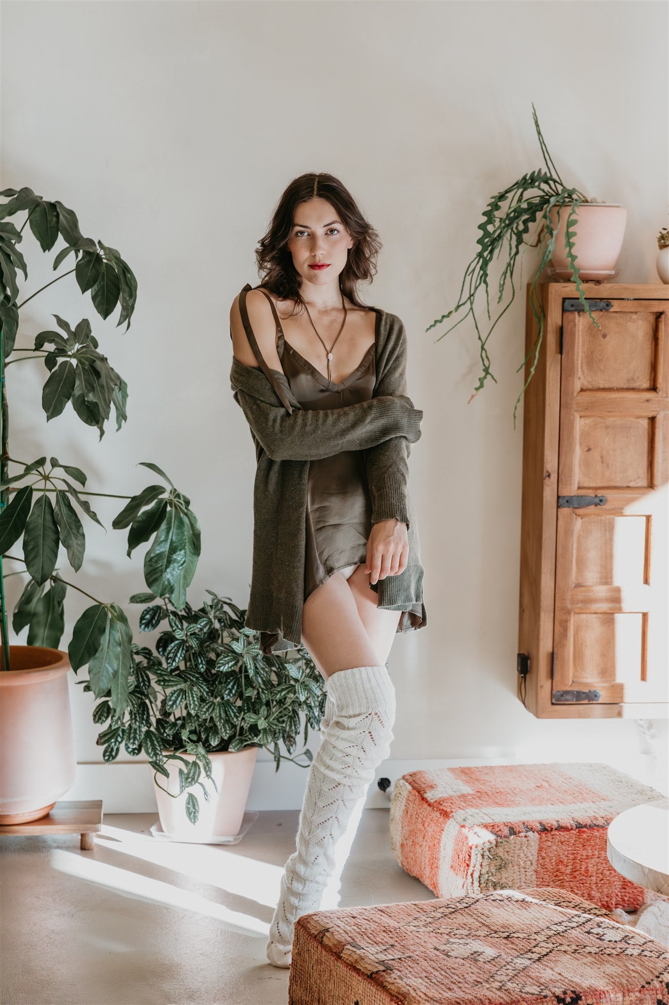 women wearing ethical fashion viscose top with flowing hem 