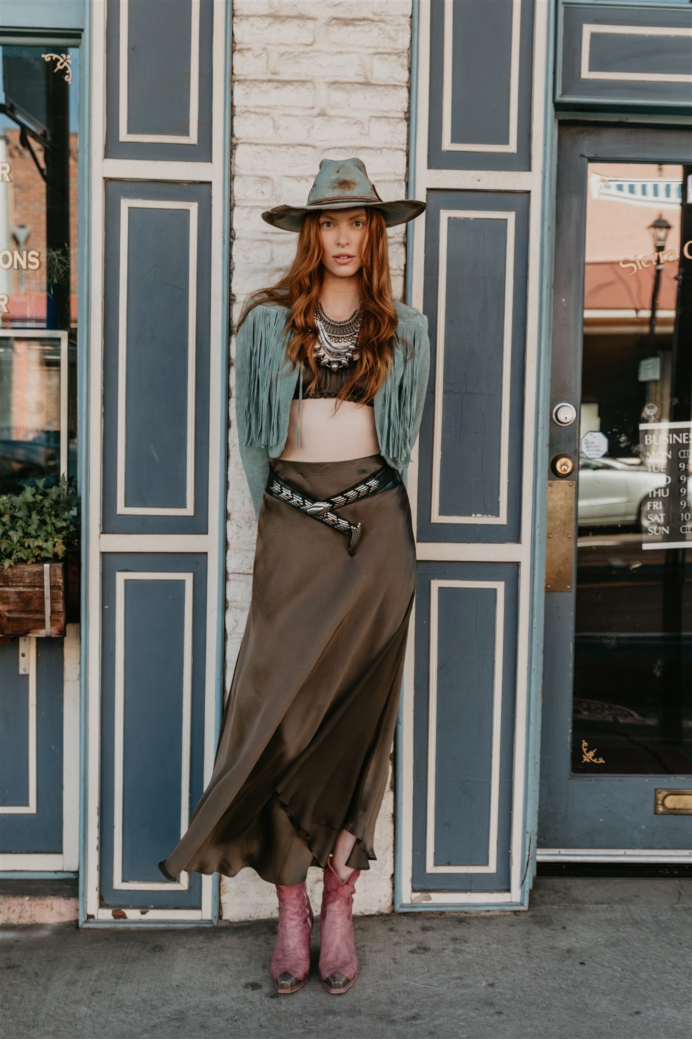 Aura Skirt – Licorice - Viscose satin skirt