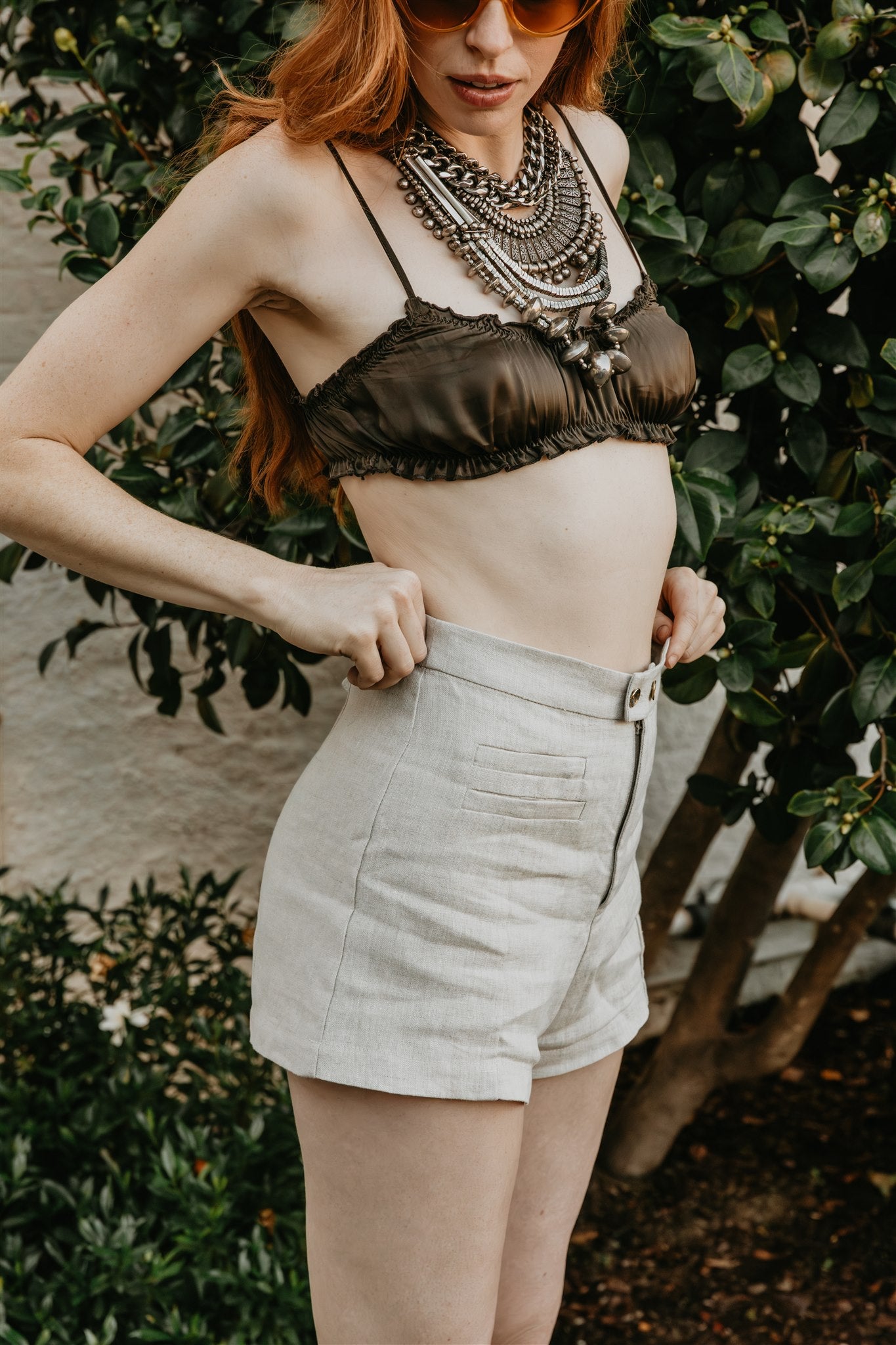 Sahara Linen Shorts – Sand Washed