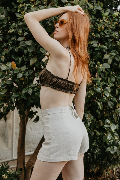Sahara Linen Shorts – Sand Washed