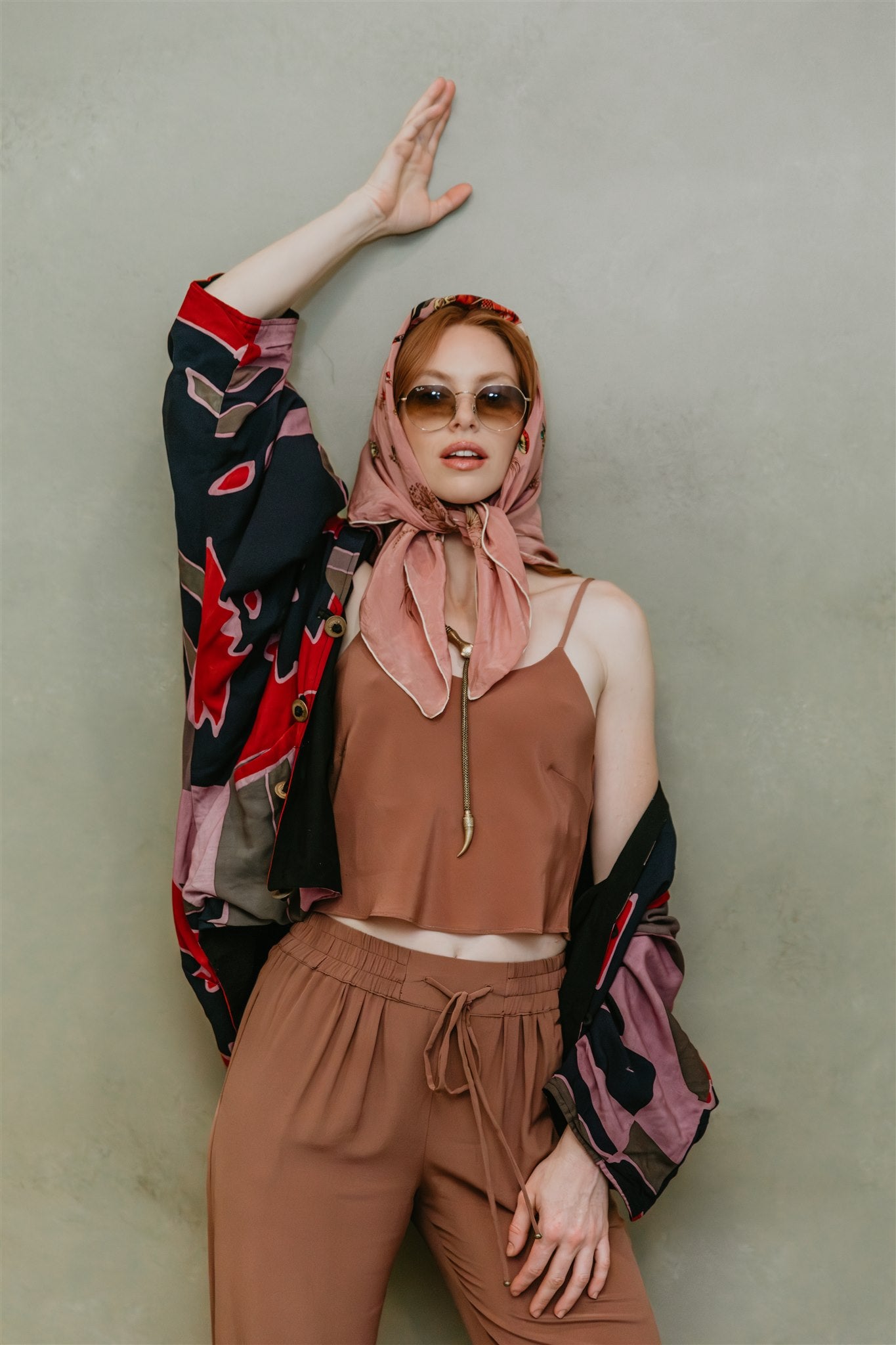 Nyara Silk Crepe Top - Plum